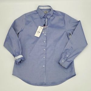 NWT Cortland Park Scalloped Oxford Women's Size M